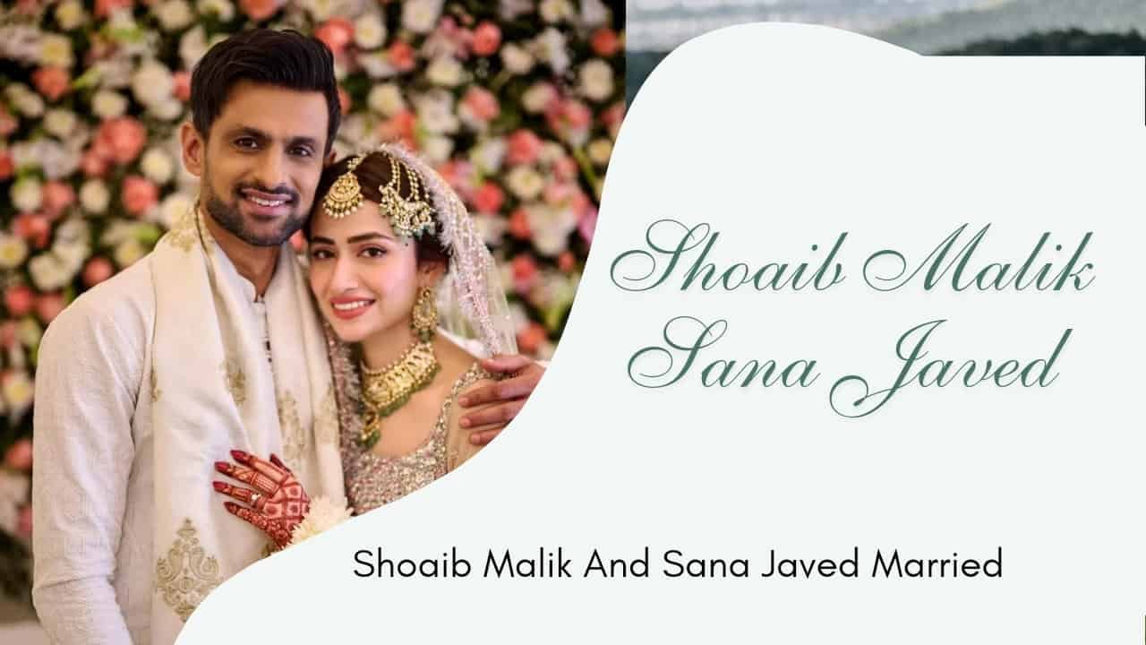Shoaib Malik Sana Javed Married